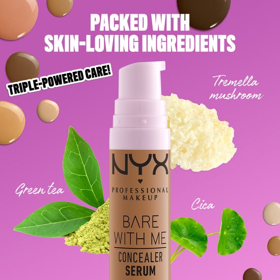 Nyx Professional Makeup Bare With Me Concealer Serum - Deep Golden - Concealer - Diepe Gouden