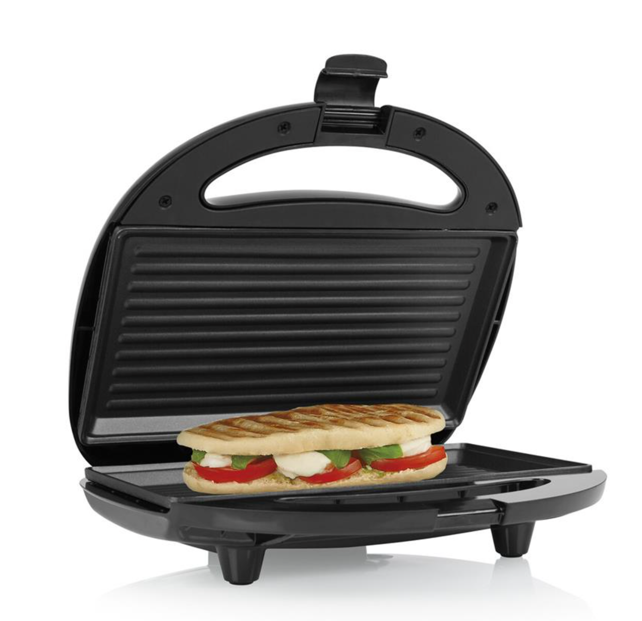 Tristar Sandwichmaker 750W - Anti-aanbaklaag - Cool-touch handvat - 21,5 x 12 cm - Zwart