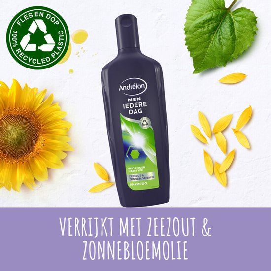 Andrélon Men Iedere Dag Shampoo - 6 x 300 ml - Voordeelverpakking