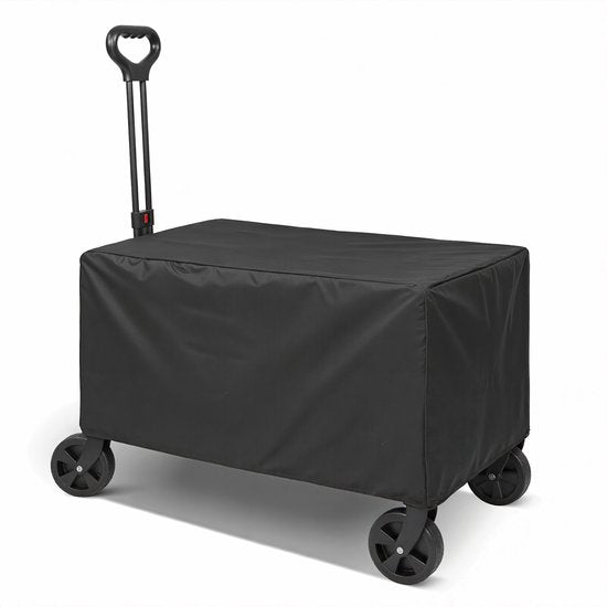 Tristar Bolderkar Opvouwbaar – 120 L – 100 kg Draagvermogen – Staal – Zwenkwielen – Inklapbare Bolderwagen Met Laadklep - Incl. Waterdichte Hoes - Compact - Festival - HC‑0917