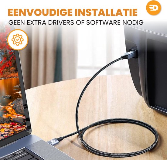 Drivv. Premium Printerkabel USB 2.0 naar USB B Kabel - Printerkabel 2 meter