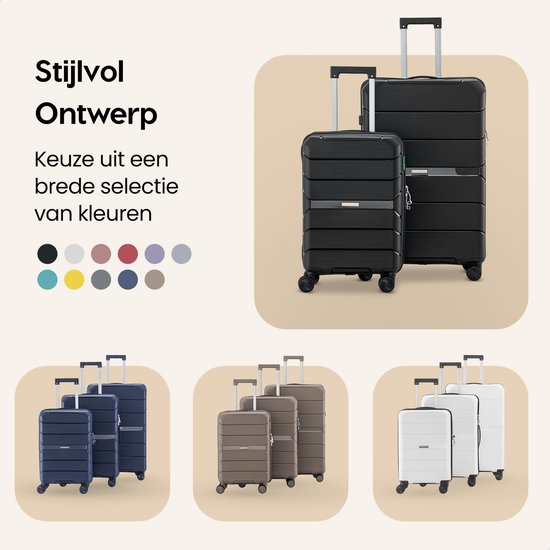 SC Urban Adventurer - Grote Reiskoffer - Cijferslot - 49x30x75cm - 110L - Reiskoffer met Kofferslot - Spinner wielen - Zwart V2