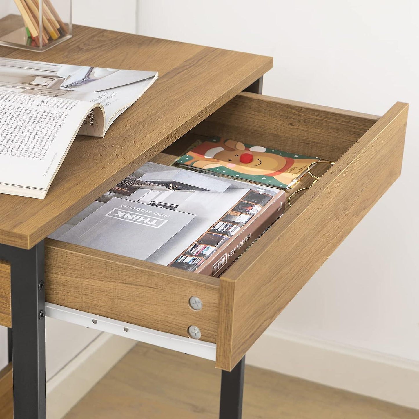 SoBuy - bureau - Zwart - 60x40x77 cm