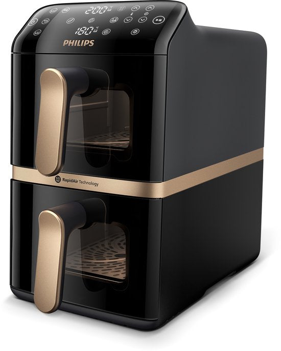 Philips 4000 series Dual-Stacked Dubbele Airfryer - NA462/70 - 10L - 6 programma's