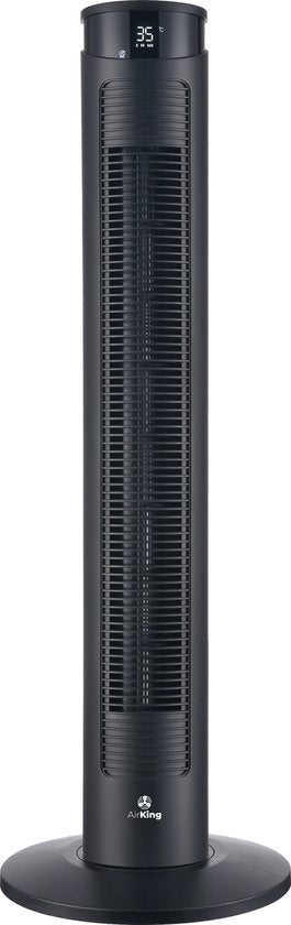 AirKing Torenventilator 94cm - Kolomventilator met Afstandsbediening - Timer - 3 Snelheidsstanden - Oscillatie & Dimbaar LED Scherm - Energiezuinig - Koelventilator voor Kamer - Zwart
