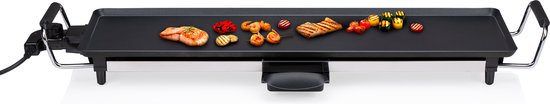 alpina Teppanyaki Bakplaat - Grillplaat - Gourmetstel 4 Personen - 70 x 23cm - 2000W