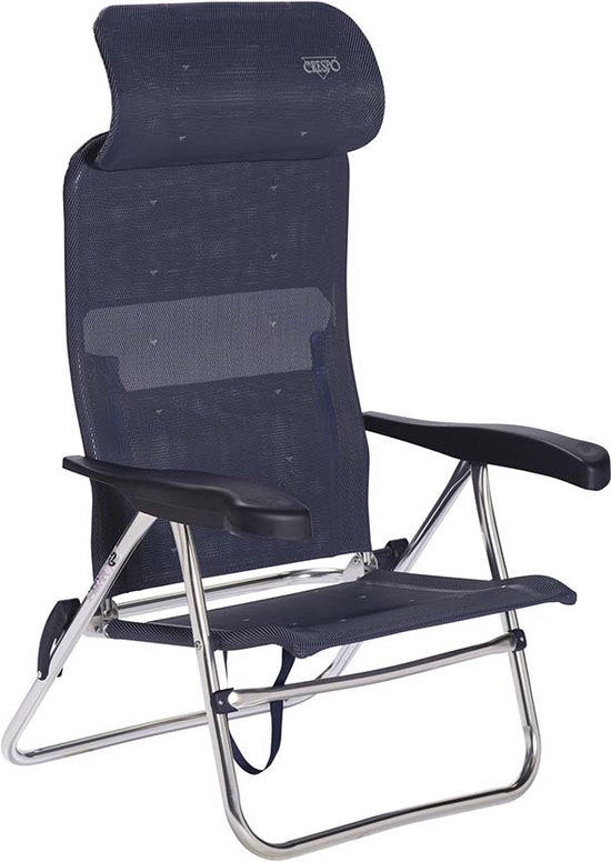 Crespo - Strandstoel - AL/205 - Compact - Donker blauw