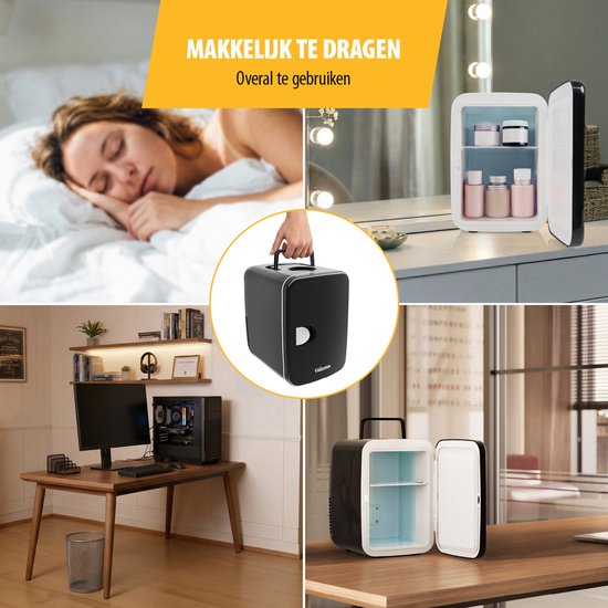 Tristar KB-7604 - Mini Koelkast - 4 L - Make-up Skin Care Koelkast - Gaming Koelkast - Camping Koelkast - Vaderdag Cadeau - 12/230V