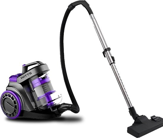Witts Luxe Stofzuiger - Stofzuiger zonder Zak - 1200W / 30 kPa - Zwart