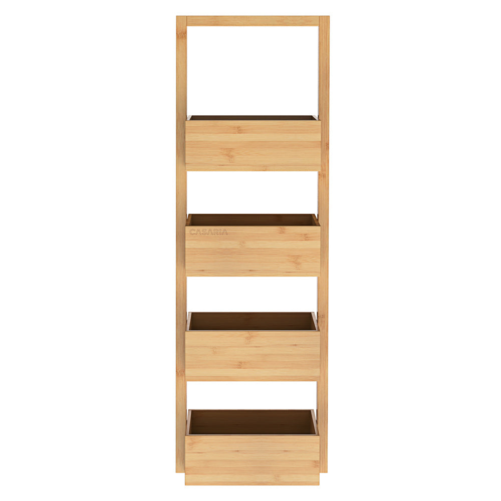 Casaria Badkamerrek - Bamboe 88x16x28cm - Bruin