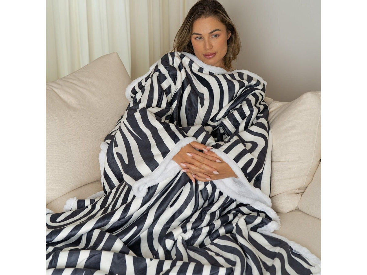 Cosas Noony Deken met Mouwen – Zacht Fleece & Sherpa – 180 x 130 cm  HTML-beschrijving: