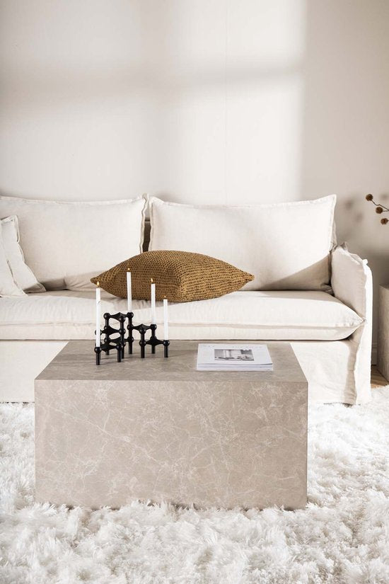 York Salontafel Beige - Stijlvolle Bijzettafel - Modern Design- Beige