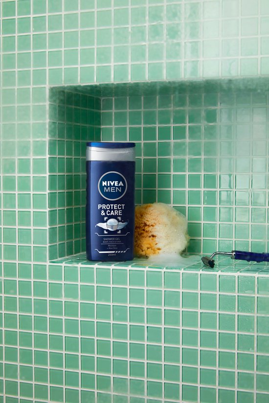 NIVEA MEN Protect & Care Douchegel - 3-in-1 Douchegel Met aloë vera - Shampoo - 500ml