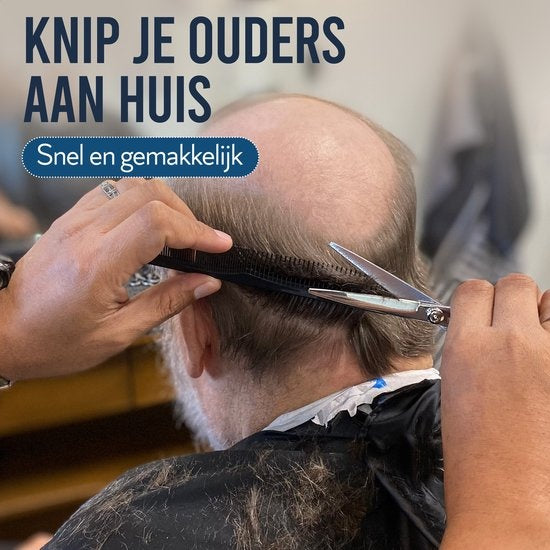 Complete Kappersset - 10 Delig - Kappersschaar Rechtshandig - Uitdunschaar Kapper - Hair Scissors - Coupeschaar - Haarschaar Set