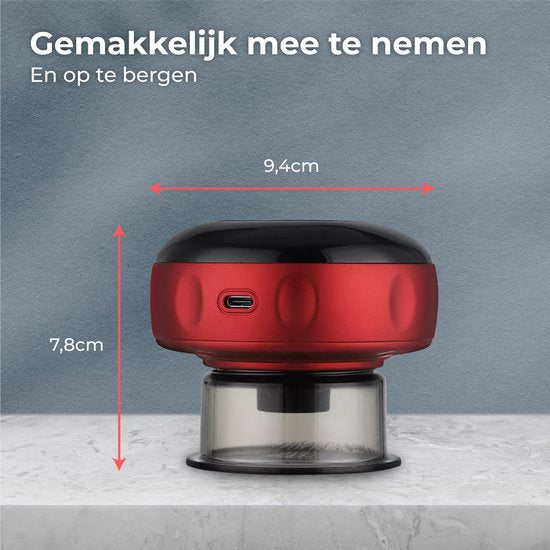 Nuvance - Elektrisch Cellulite Massage Apparaat - 12 Standen en Temperaturen - Volledig Lichaam - Cupping Cups Set Massage - Cellulite Cups - Hijama Cups - Anti Cellulitis