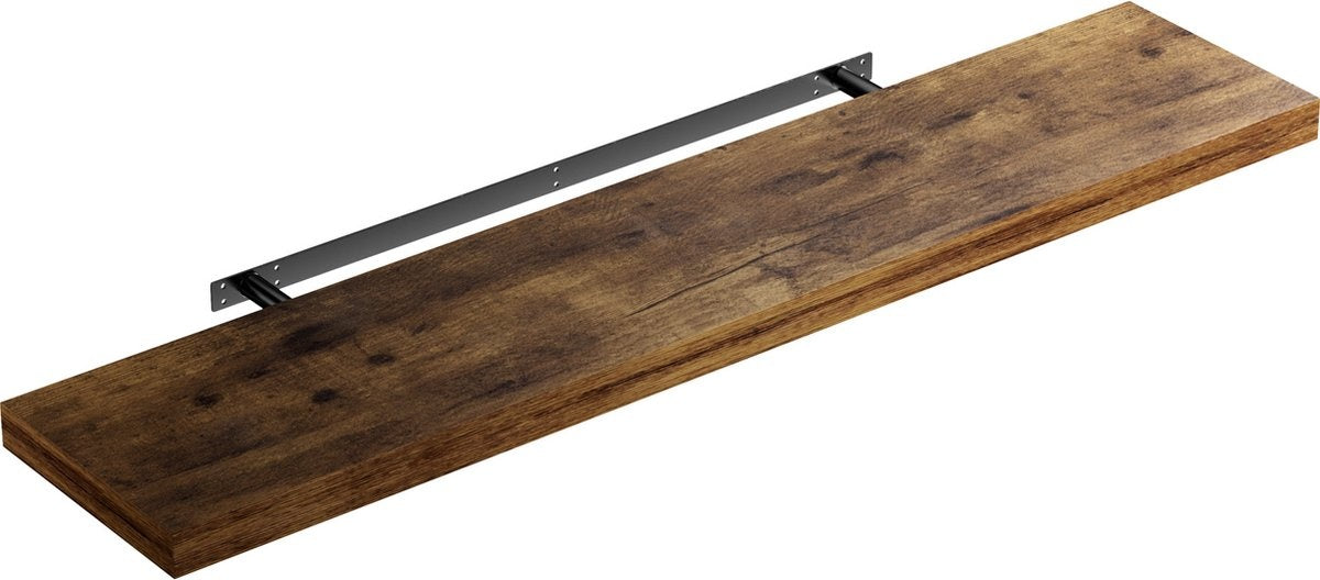 Casaria Wandplank Zwevend - 110 cm/15kg Belastbaar - Donker Eiken