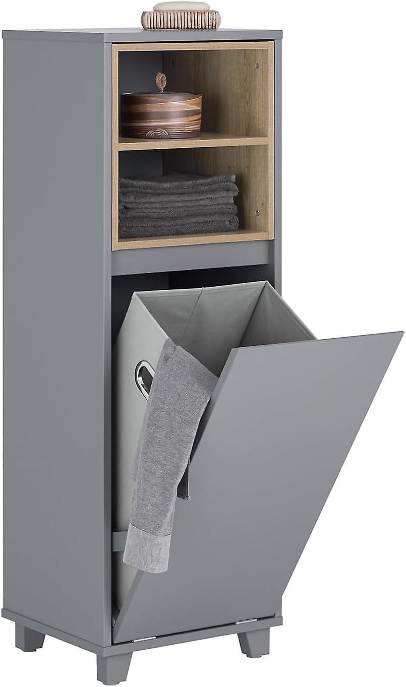 SoBuy -  Waskast - Modern Badkameropbergkast - 35 x 30 x 105cm - Grijs