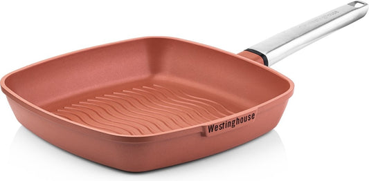 Westinghouse Performance Series Grillpan - Oven Geschikt - 28 cm - Oranje