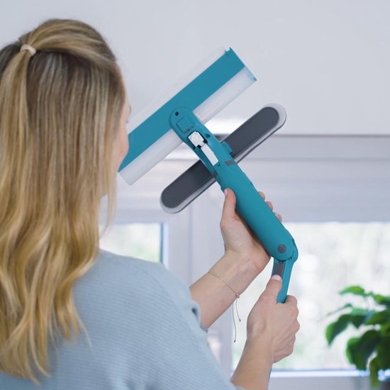 Livington Window Buddy - Raamreiniger - Raamreiniger met telescoopstang - Raamwisser - Raamtrekker - Douchewisser - Zonnepaneelreiniger vertaler