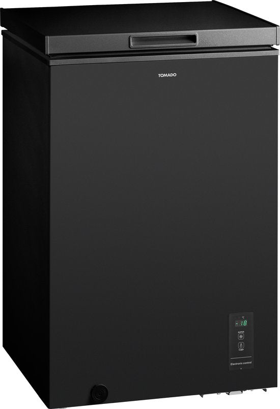Tomado TCF0991B - Vrieskist - 99 liter - Supervriezen - Digitaal thermostaat - Low Frost - Energielabel E - Zwart