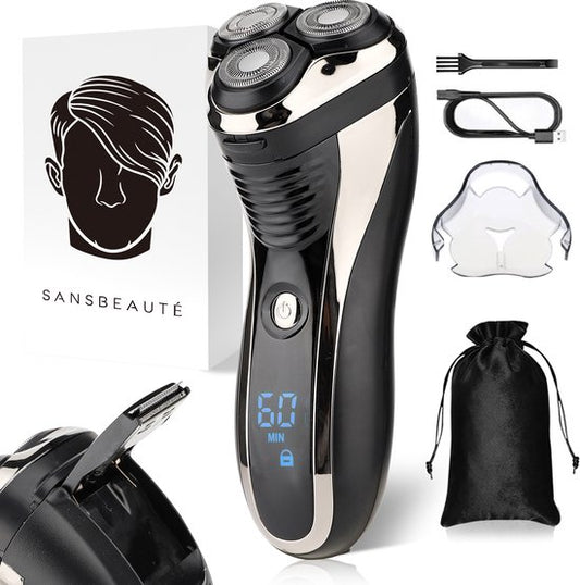 2-in-1 Scheerapparaat Mannen met Trimmer S1111 - Sansbeauté® - Nat & Droog – Precisietrimmer - Elektrisch - Electric Shaver - Waterproof