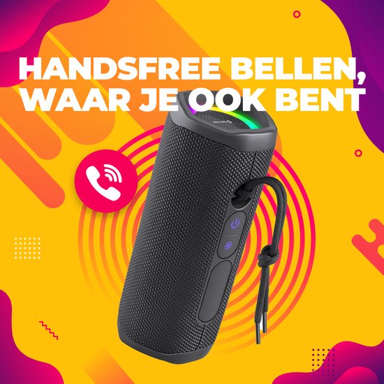 Denver Bluetooth Speaker Draadloos - Lichteffecten - Muziek Box - AUX - TWS Pairing - BTV223B