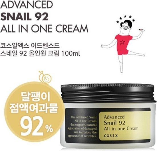 COSRX Advanced Snail 92 - All in one Cream - Gezichtscrème - 100 ml