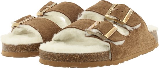 Bullboxer - Teenslippers - Dames - Tan/Cognac - 37 - Slippers