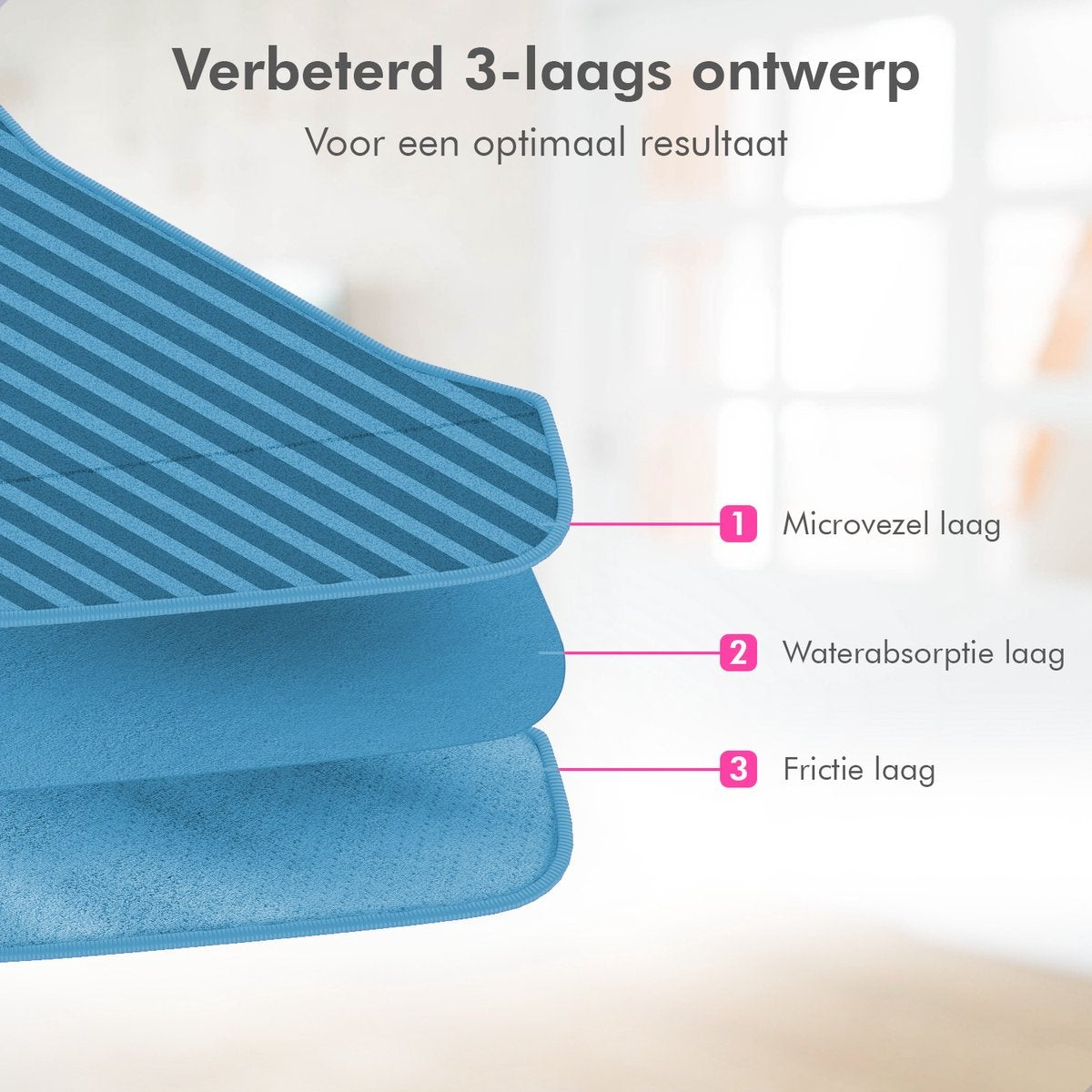 Motionflow Microvezel stoomdoek - tbv stoomreiniger MF-ST-002 - 4 stuks