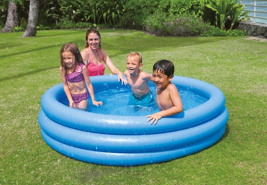Intex Crystal Blue Opblaaszwembad - Ø 168 x 38 cm