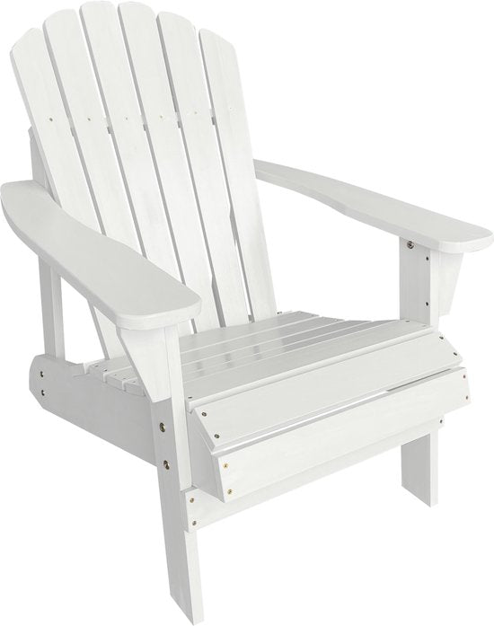 AXI Carmen Adirondack Stoel – Houten loungestoel met armleuningen – Hoge rugleuning - 90,5x78,4x93cm