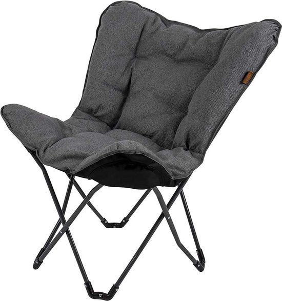 Bo-Camp - Urban Outdoor - Vlinderstoel - Grainger - M - Nika - Grijs