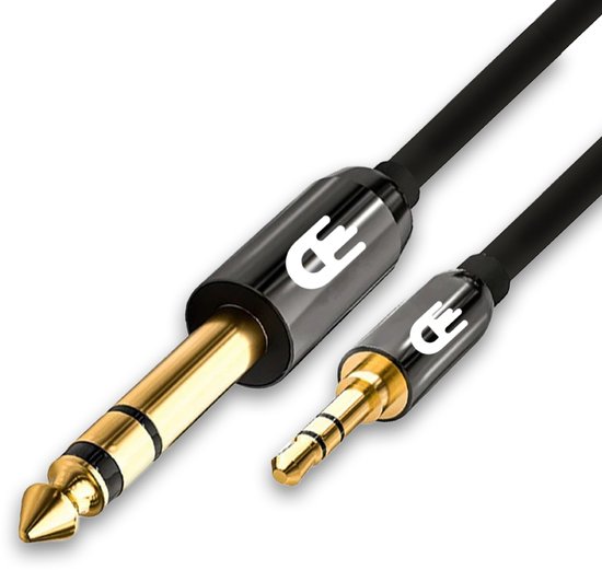 Drivv. Premium 3,5 mm Jack naar 6,35 mm Kabel - Jack Kabel - Audio Kabel - 3 meter