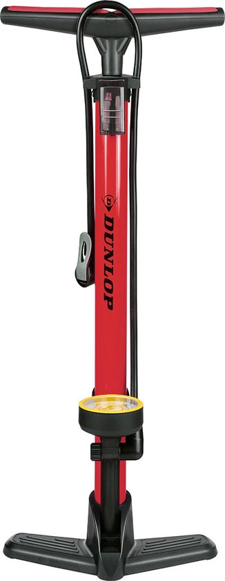 Dunlop Fietspomp met Drukmeter - Fiets Pomp voor Dunlop, Schrader en Frans Ventiel - Staande Pomp Incl. Adaptoren voor Waterspeelgoed en Ballen