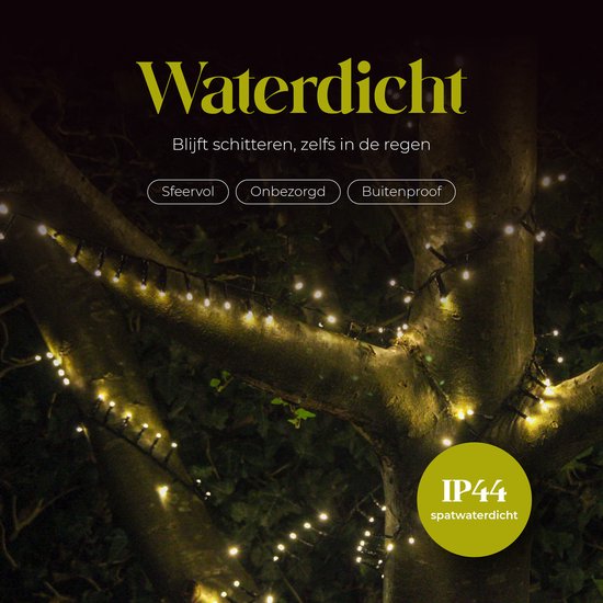 Giftmas Kerstboomverlichting - Kerstverlichting Buiten - 24M Clusterverlichting - 1200 Warm Witte LED’s - Binnen en Buiten - Warme Sfeerverlichting