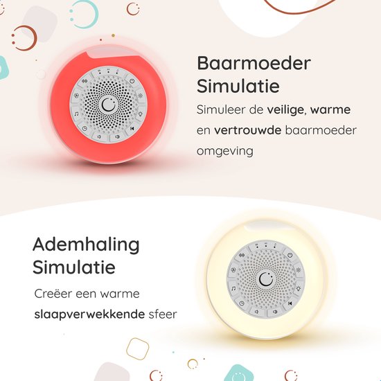 Numsy Mini White Noise Machine Baby - Witte Ruis Machine