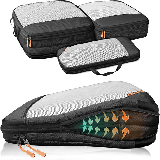 loonara Travel Reisorganizer Set - Zwart - 3 Onderdelen