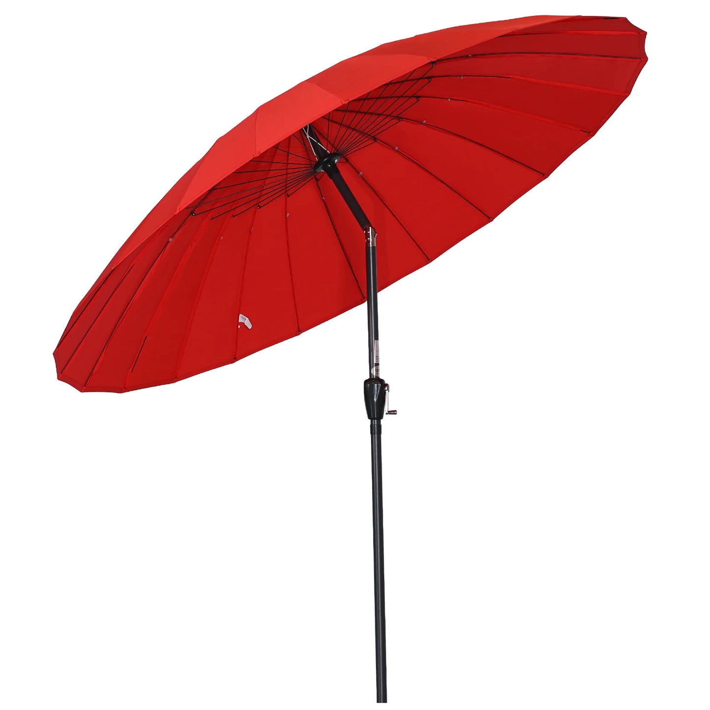 Angel Living 250 cm Kantelbare Tuinparasol Rood – Handslinger, UV-bescherming, Aluminium Frame