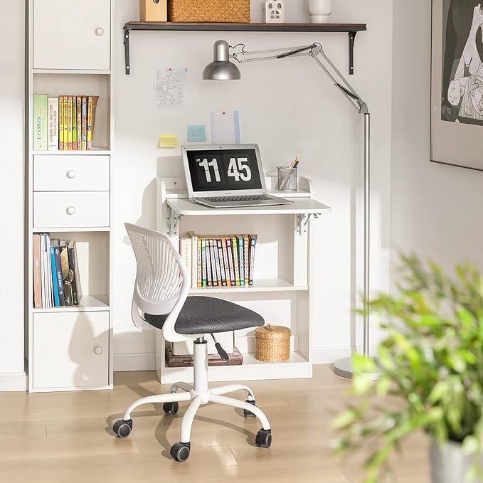 SoBuy Opvouwbaar Bureau - Max. 35 kg - 64 x 58 x 82 cm - Wit