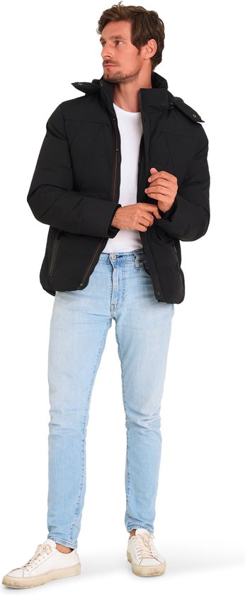 Mario Russo Ranger Jacket - Jas Heren - Winterjas Heren - Waterafstotend - Winddicht - Zwart - L