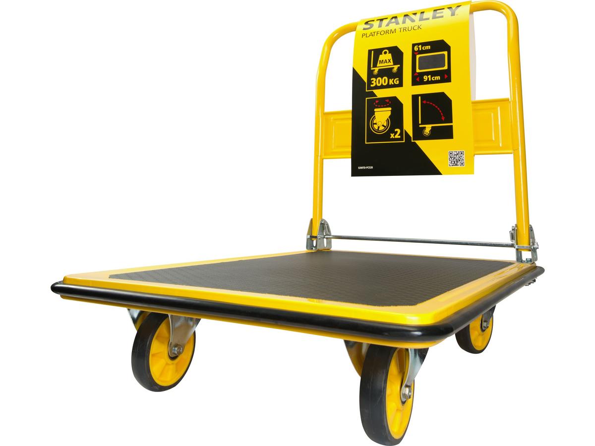 Stanley Platformwagen SXWTD-PC528 - Met Handvat - 75 x 50 cm - Zwart