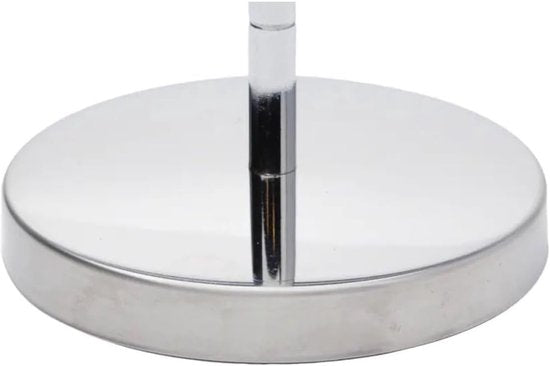 Make-up spiegel - zilver - rond - dubbelzijdig - 14 x 26 cm - Cosmeticaspiegels - Vergootspiegels