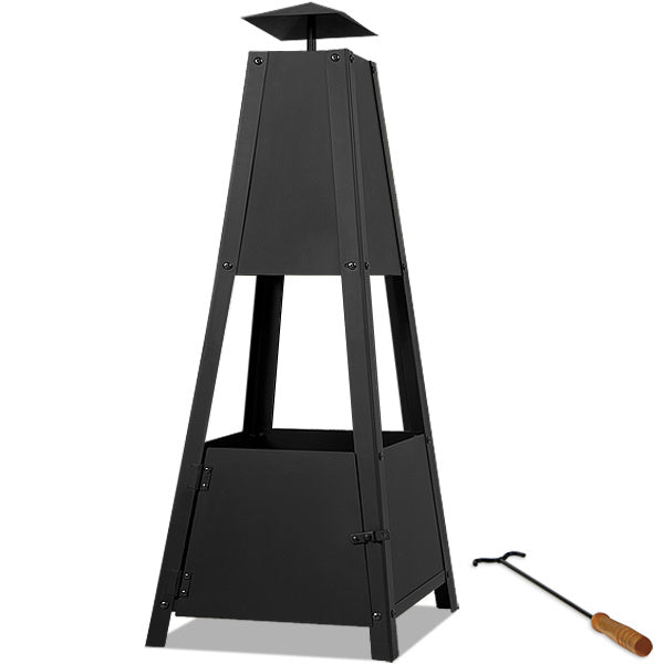 Gardebruk Pyramide Buitenhaard - 100 cm - Zwart