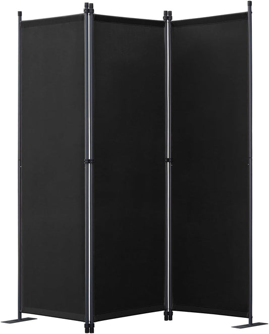 Angel Living Kamerscherm - 3 Panelen - Opvouwbaar - 168 x 165 cm - Zwart
