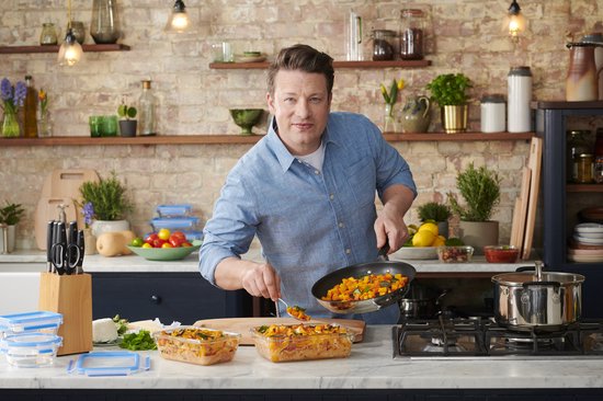 Jamie Oliver by Tefal Home Cook Wokpan - 28 cm - zwart - roestvrijstaal