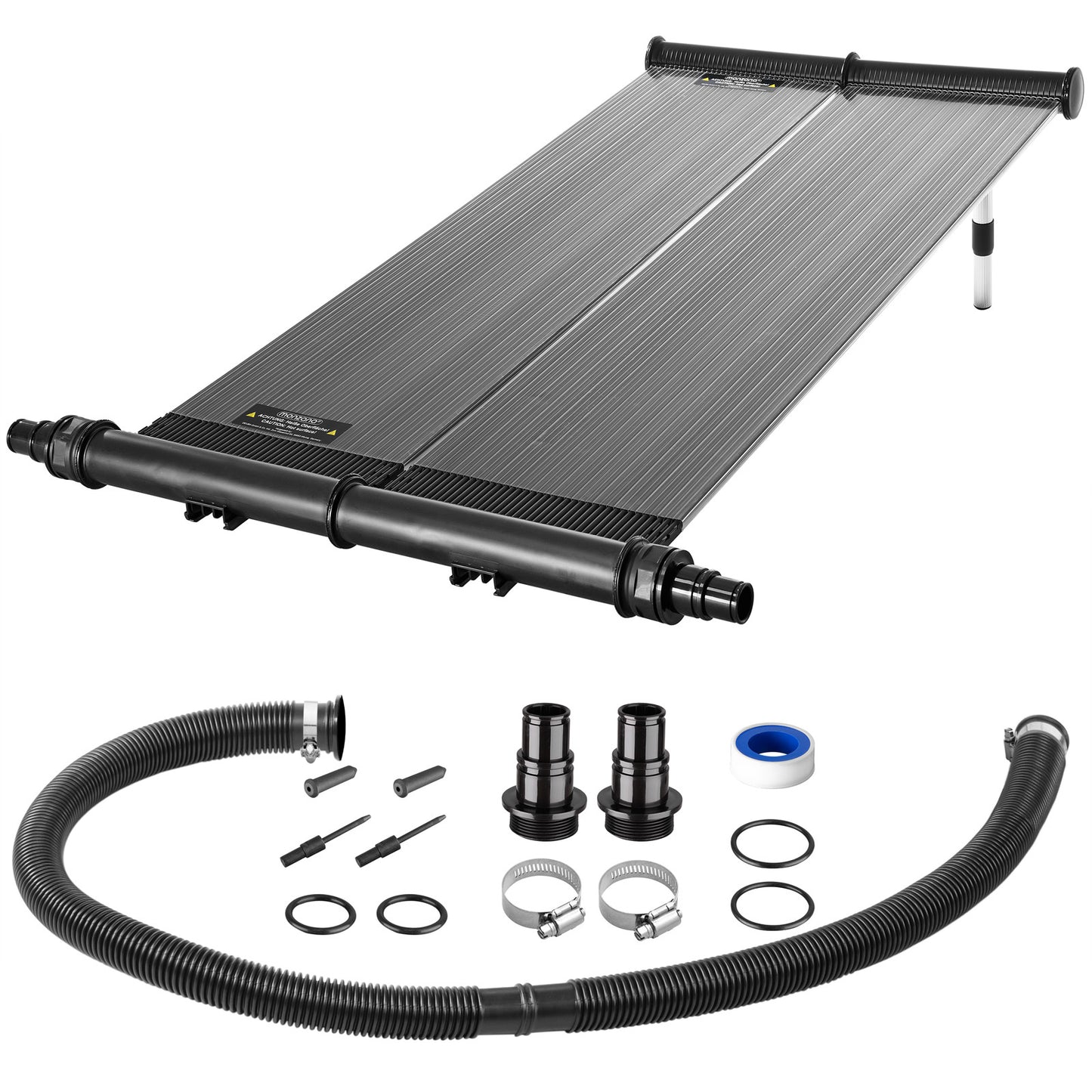 Monzana Zwembad Verwarming Zonnecollector 116x66cm Verstelbare Poot Aluminium