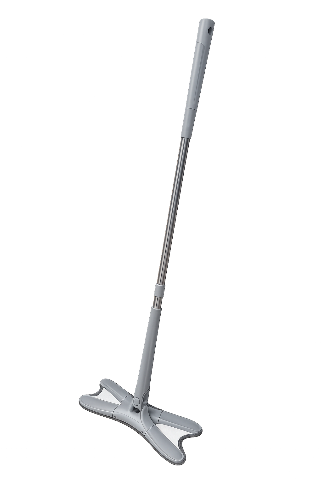 UltraClean Microvezel Mop – 360° Draaibare Mop – Easy Wring Systeem – Grijs – 107 cm