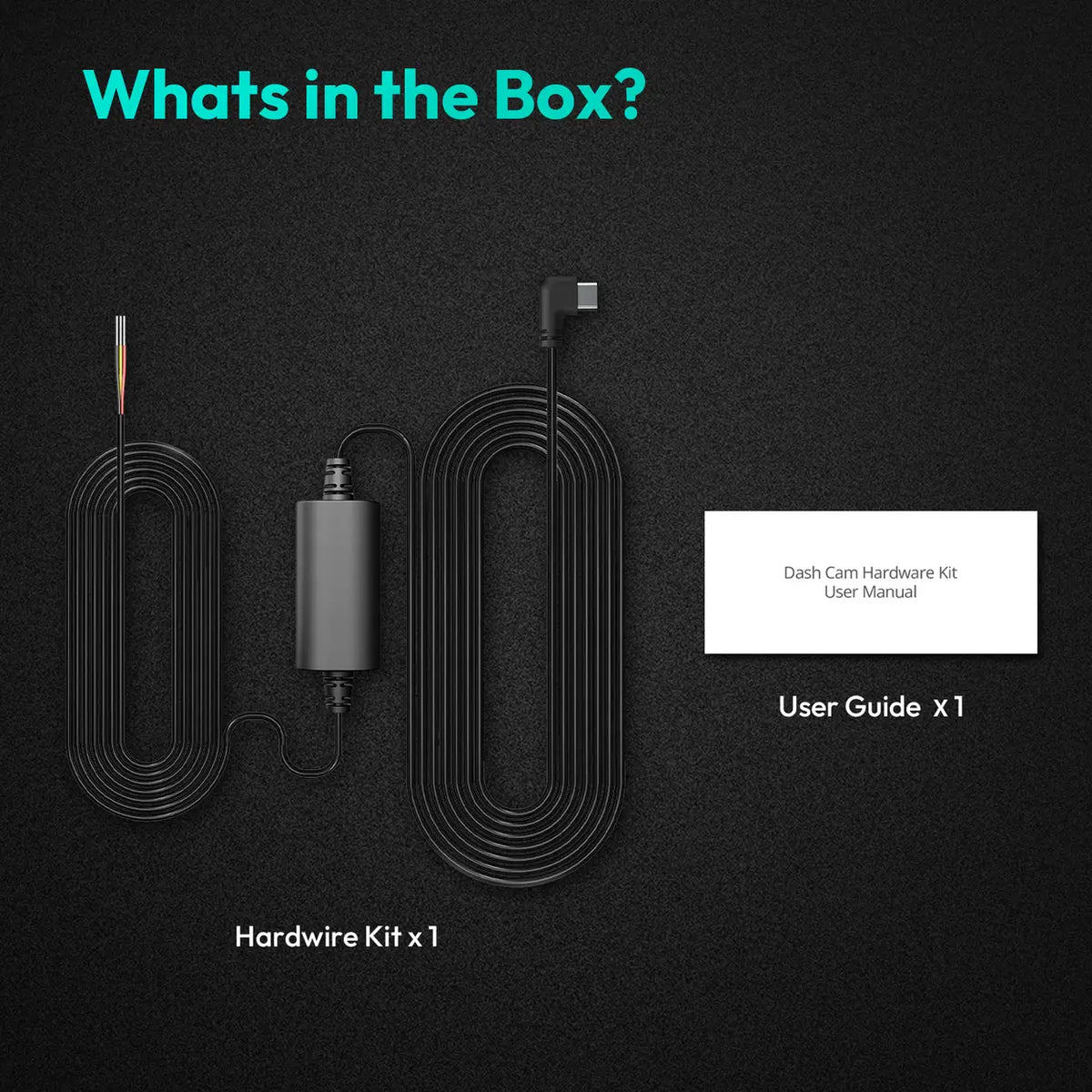 Botslab Dashcam Hardwire Kit - USB-C - G980H-serie