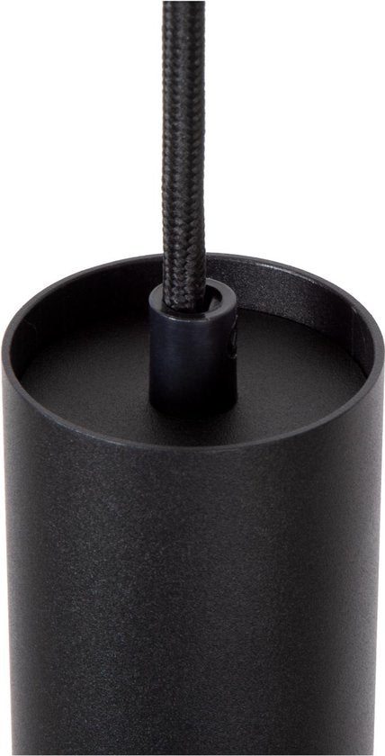 Lucide TRACK FLORIS Hanglamp - 1-fase Railsysteem / Railverlichting - 1xGU10 - Zwart (Uitbreiding)