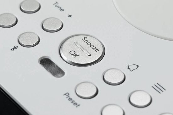 Roberts Radio Ortus DAB Charge Klok Analoog & digitaal Wit